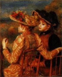 Pierre Renoir Two Girls oil painting picture